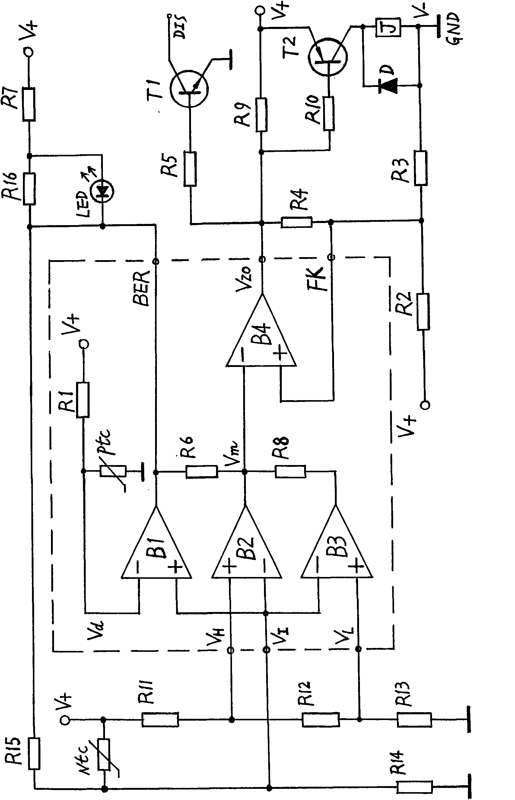Three-limit time-base circuit