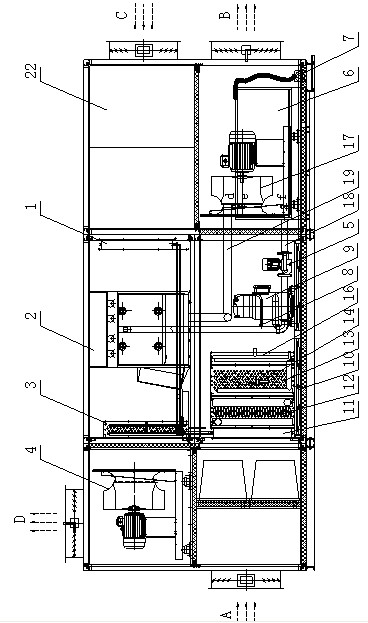 Double-cold source full fresh air dehumidifier and control method thereof