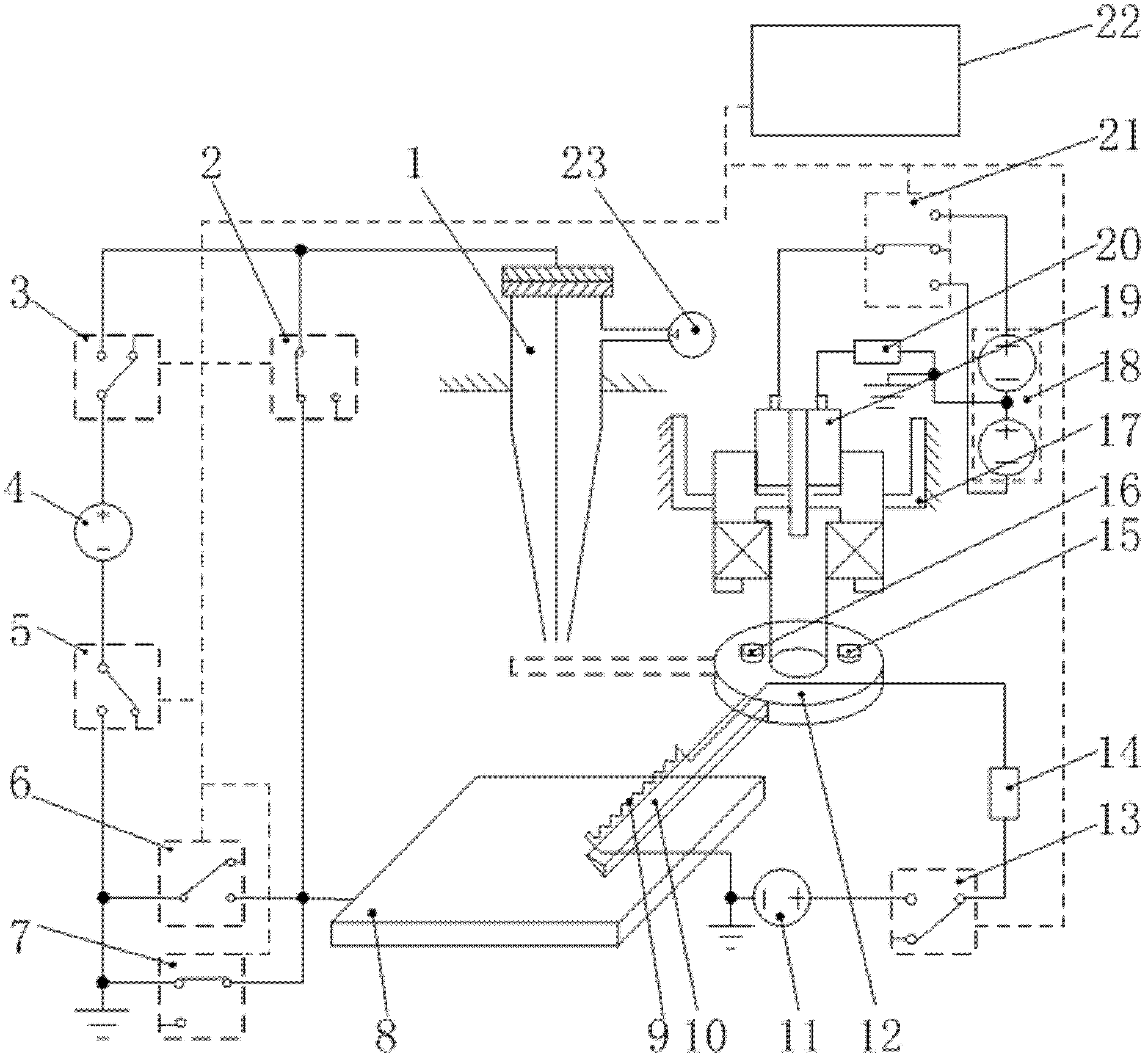 Turn-off control device for electric spinning direct-writing jet printing