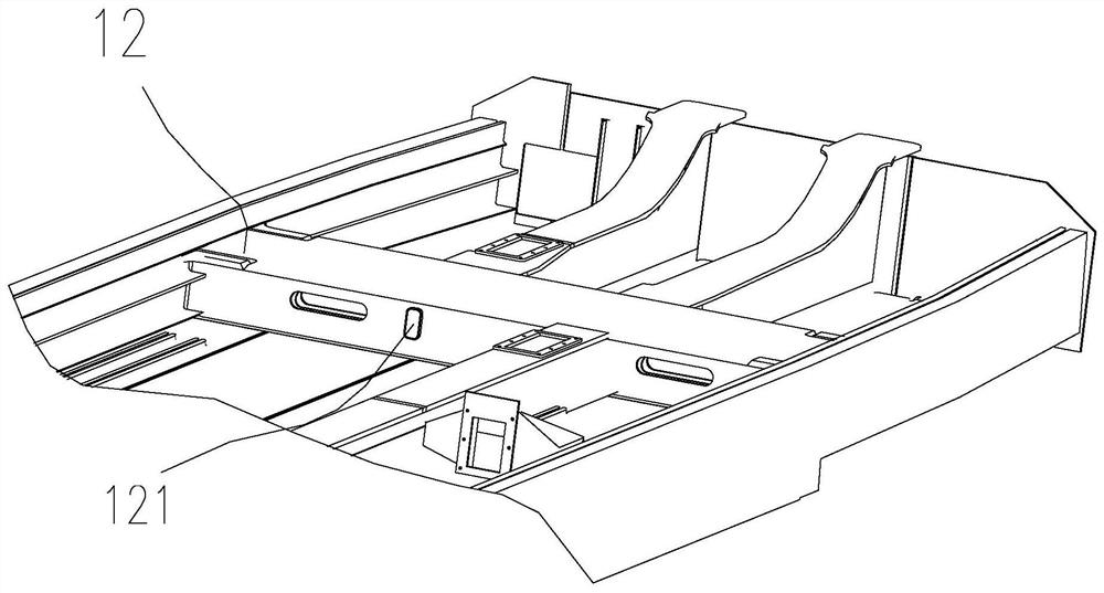 A rail vehicle and its undercarriage structure