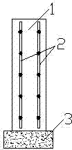 Built-in rope net rammed earth wall body and construction method thereof