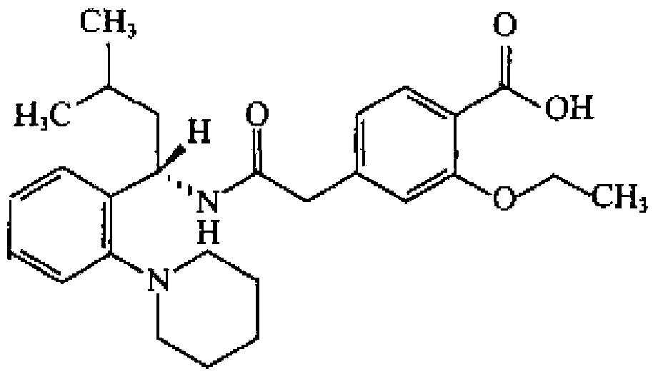Repaglinide/metformin combo tablet
