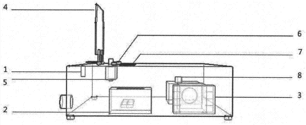 Radiogram marking machine and marking method