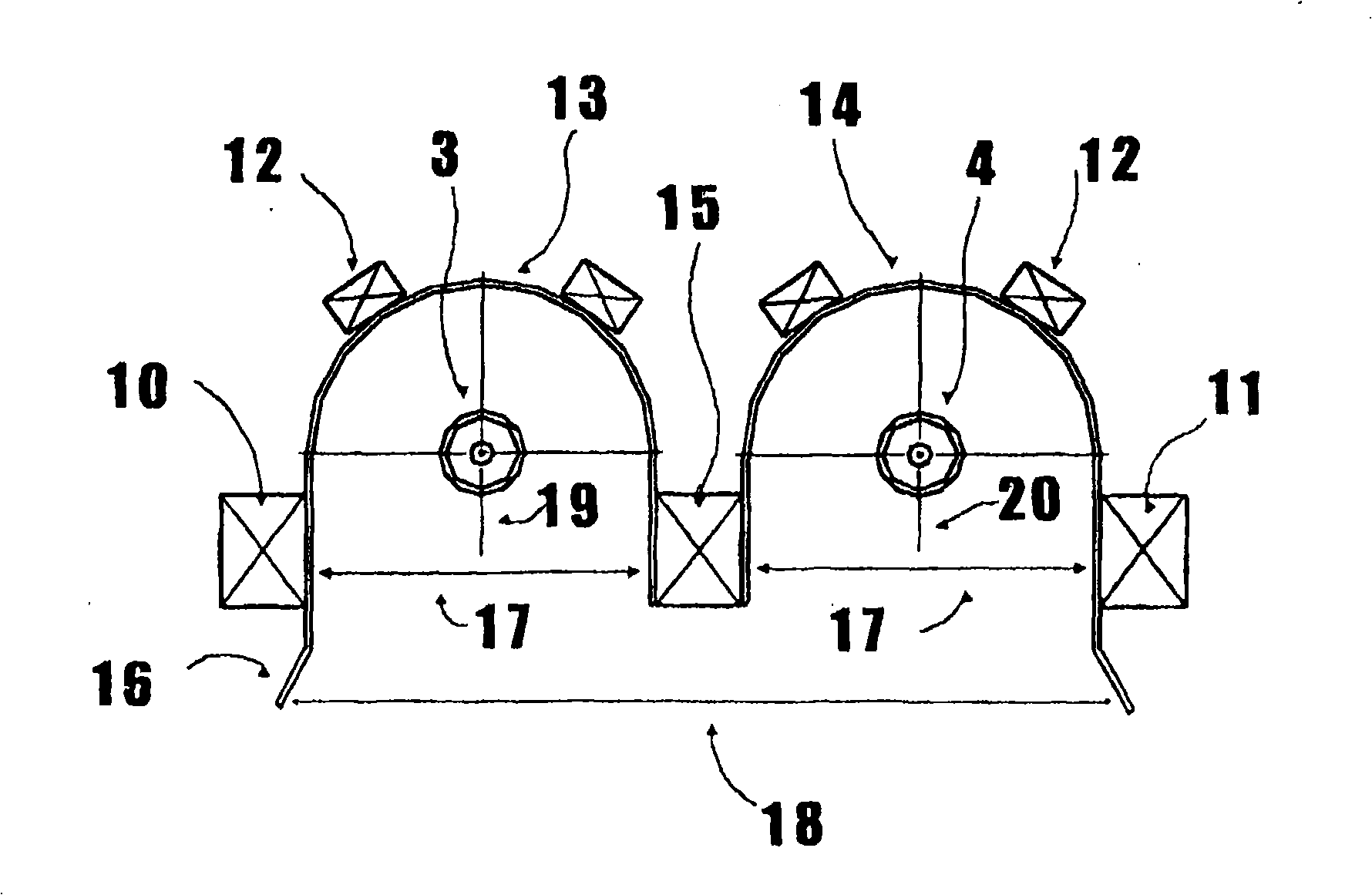 Electron cyclotron resonance (ECR) plasma source having a linear plasma discharge opening