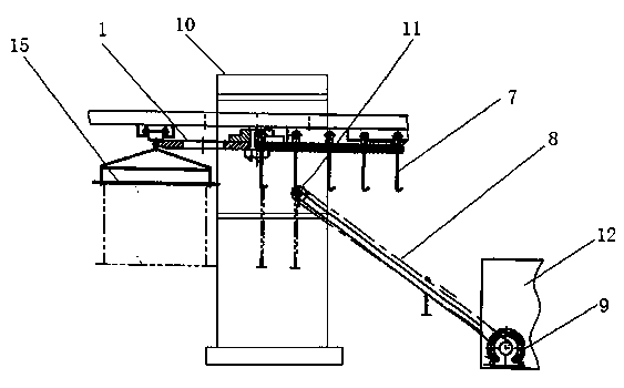 Noodle drying and conveying device