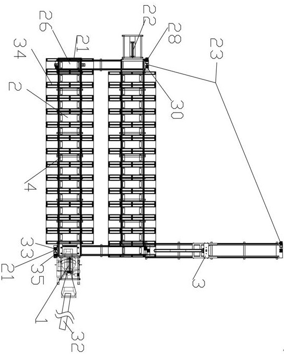 Full-automatic cement flue machine production line device