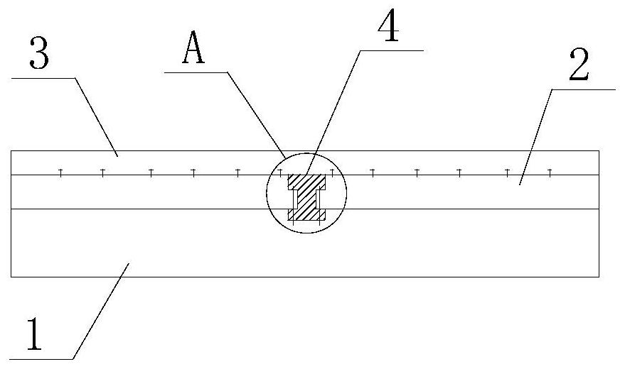 Asphalt pavement structure capable of preventing crack propagation and construction method