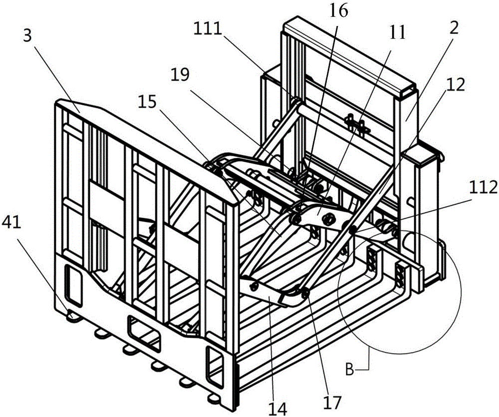 Ejector with flat-tooth pallet fork structure