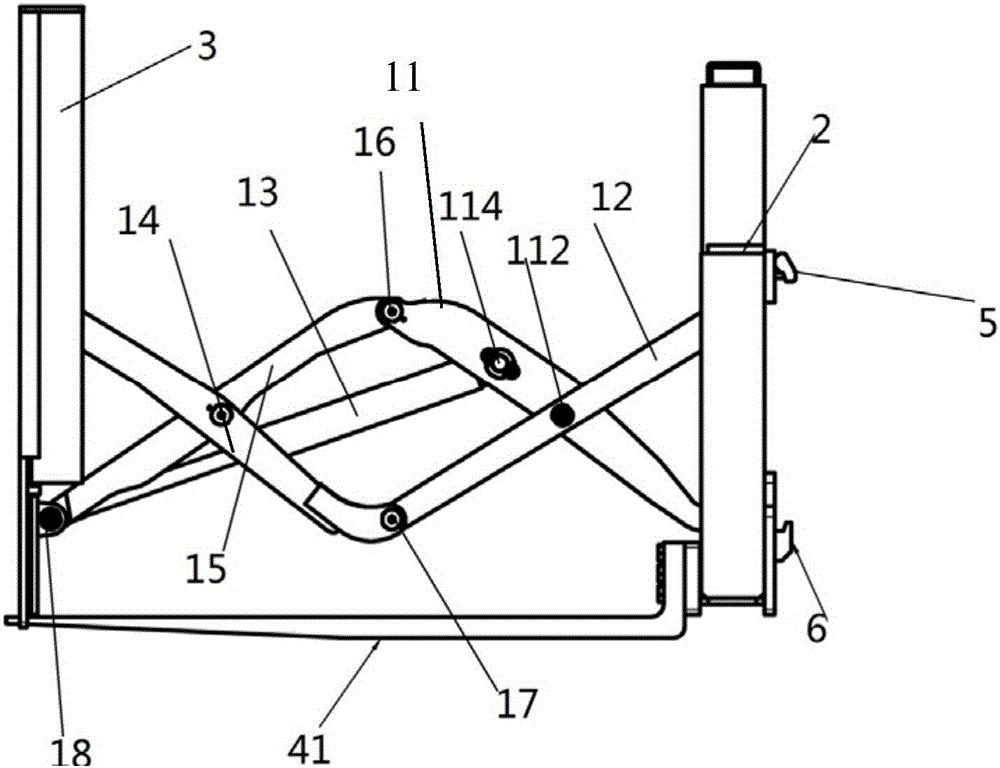 Ejector with flat-tooth pallet fork structure