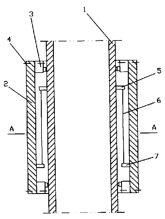 Measuring method ad device for sea wave load