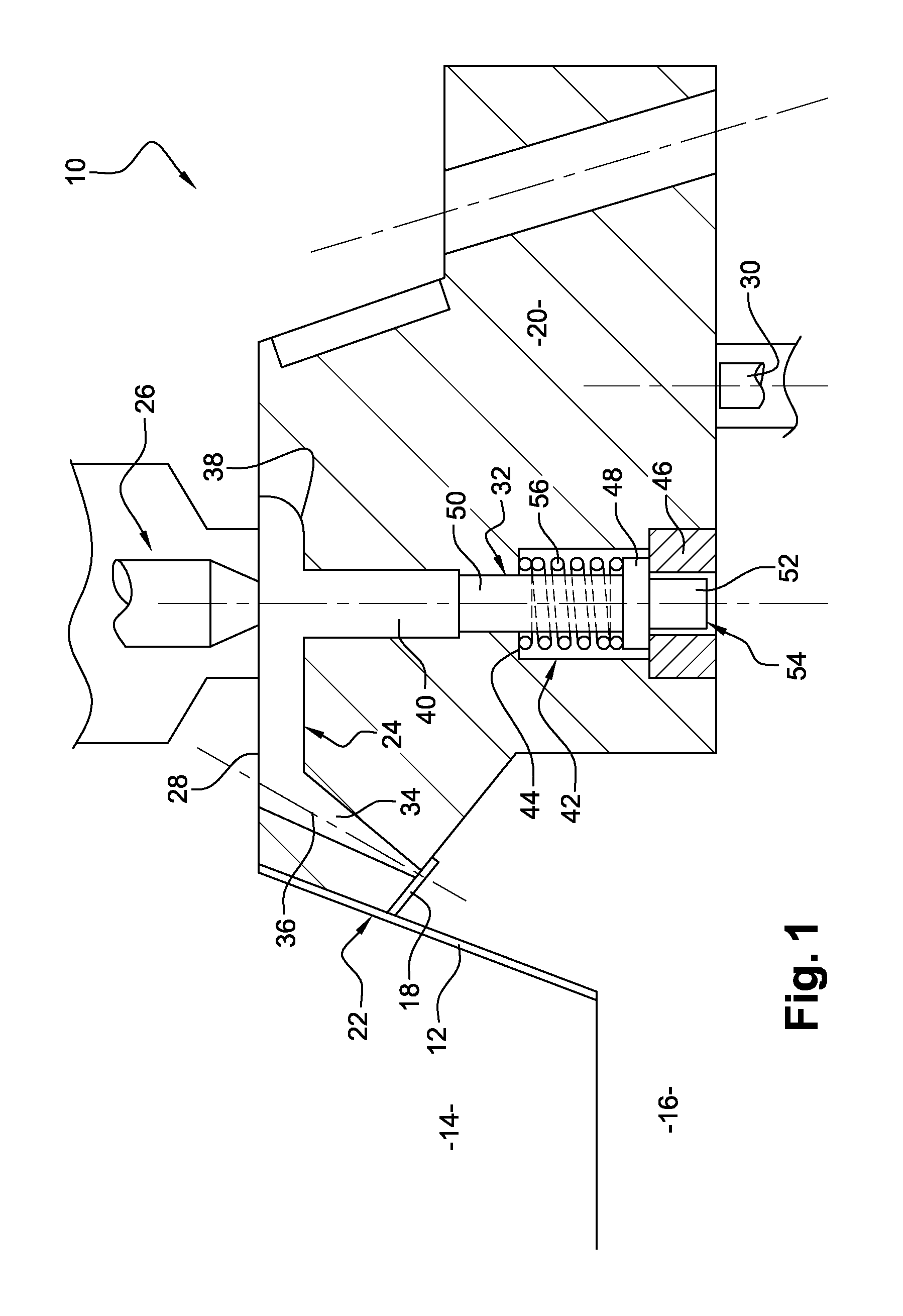 Injection molding device comprising a slide