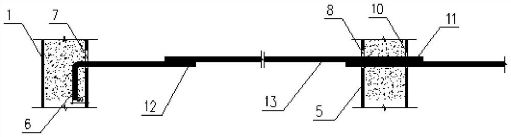 A method for constructing rammed earth walls with square steel pipe columns and steel bars