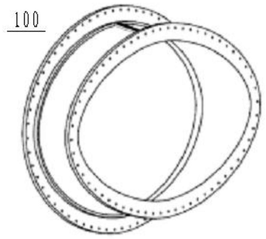 Test tool structure for verifying pressure of special-shaped spray pipe