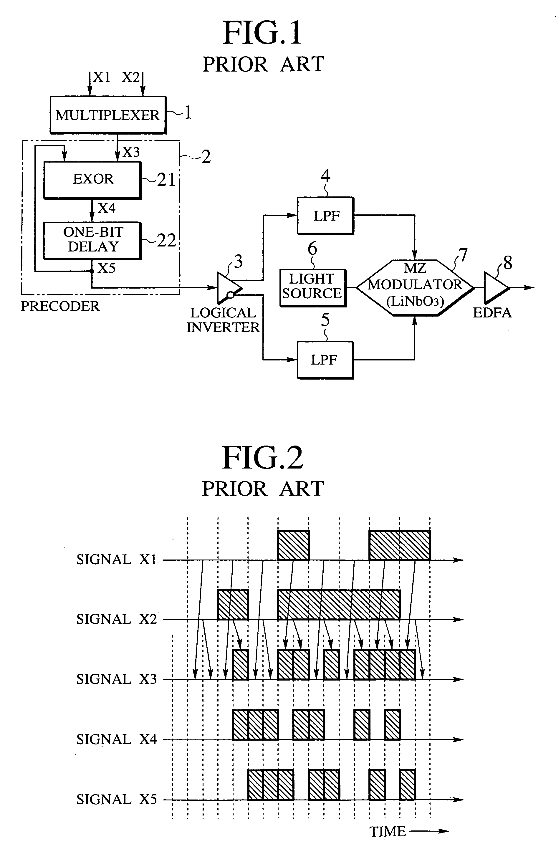 Precoding circuit and precoding-mulitplexing circuit for realizing very high transmission rate in optical fiber communication