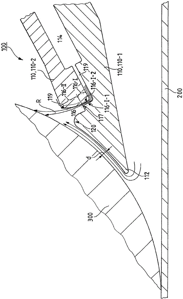 Strip deflector and roll assembly
