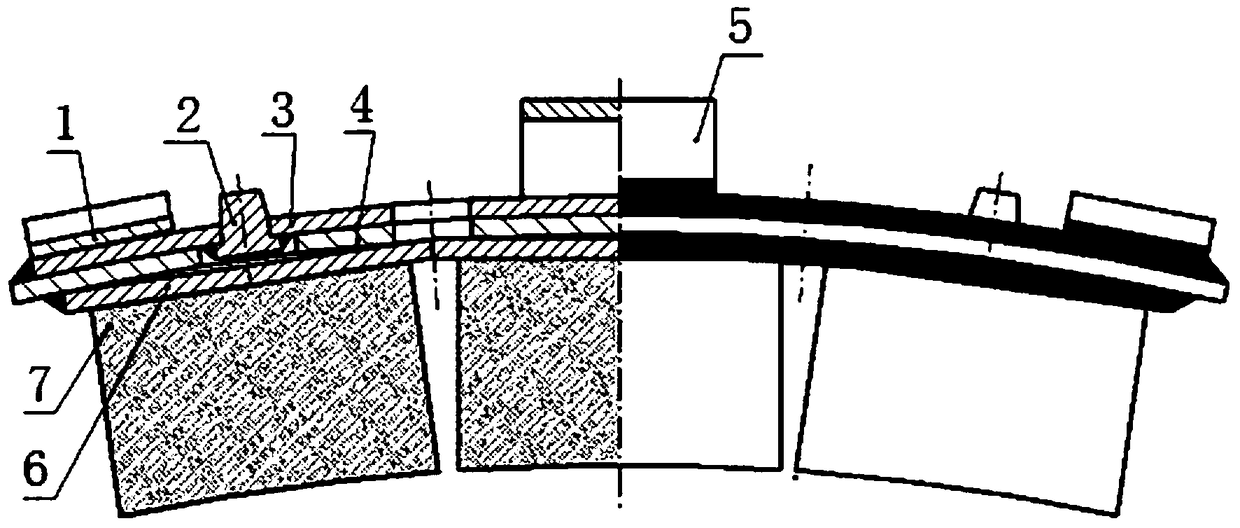 A powder metallurgy brake shoe structure and its processing method