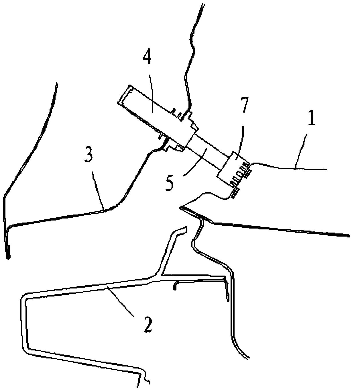 Automobile rear door opening auxiliary device and automobile