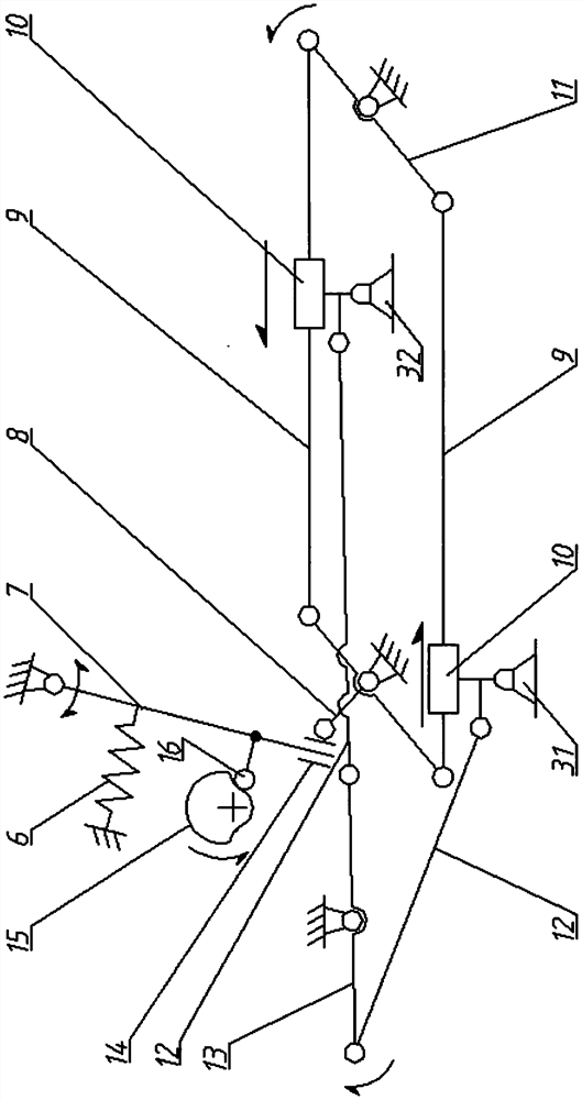 A feeder with two sets of paper delivery nozzles