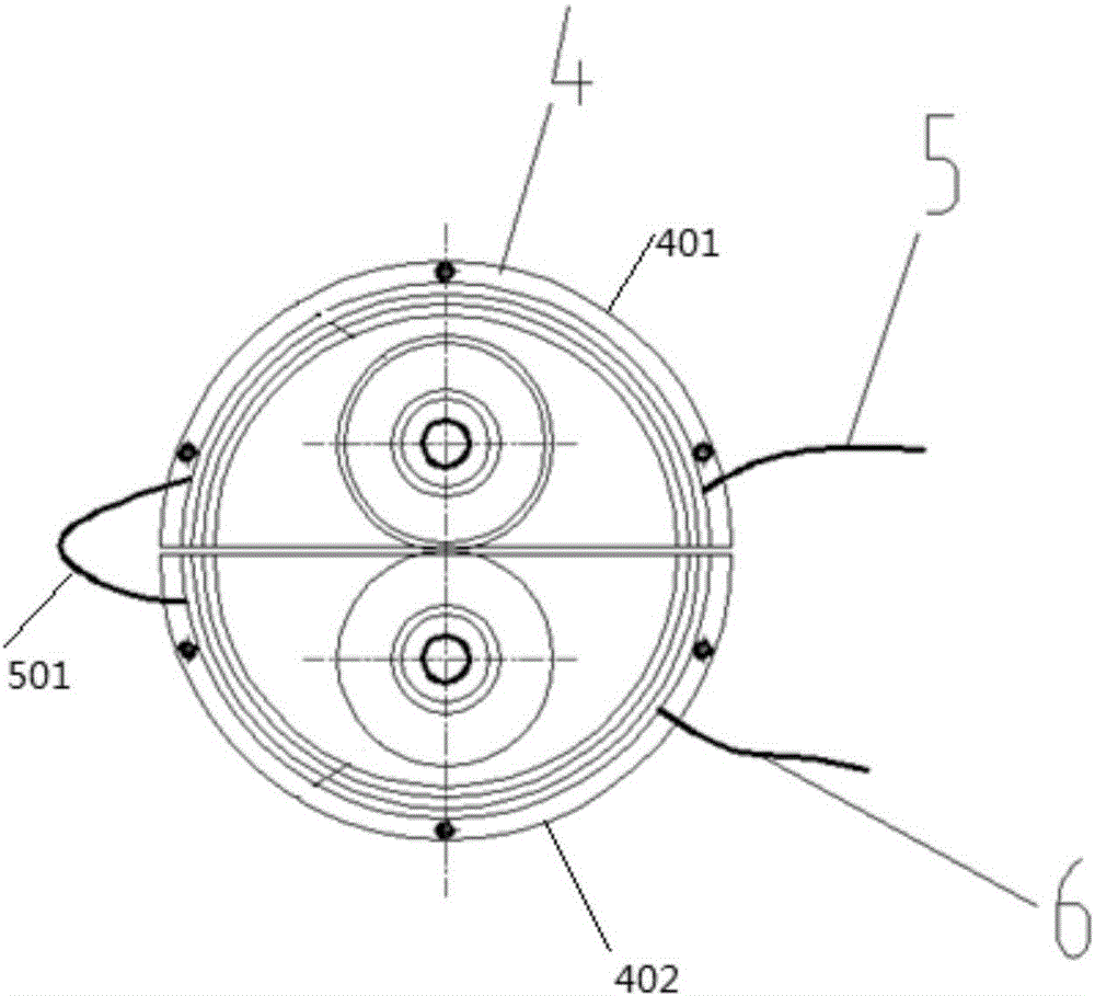 Wheel-rail wear simulation experiment device in alpine wind and sand environment