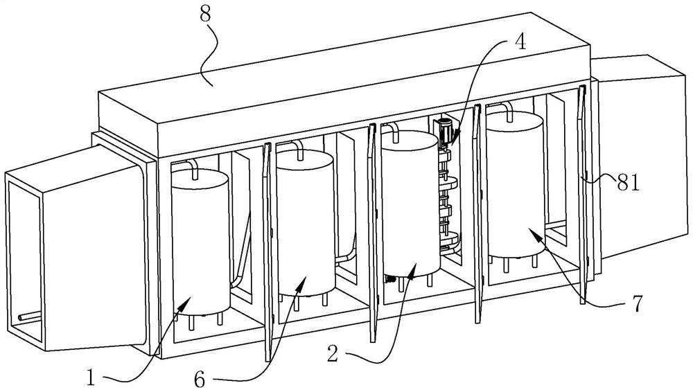 Printing VOC waste gas treatment system