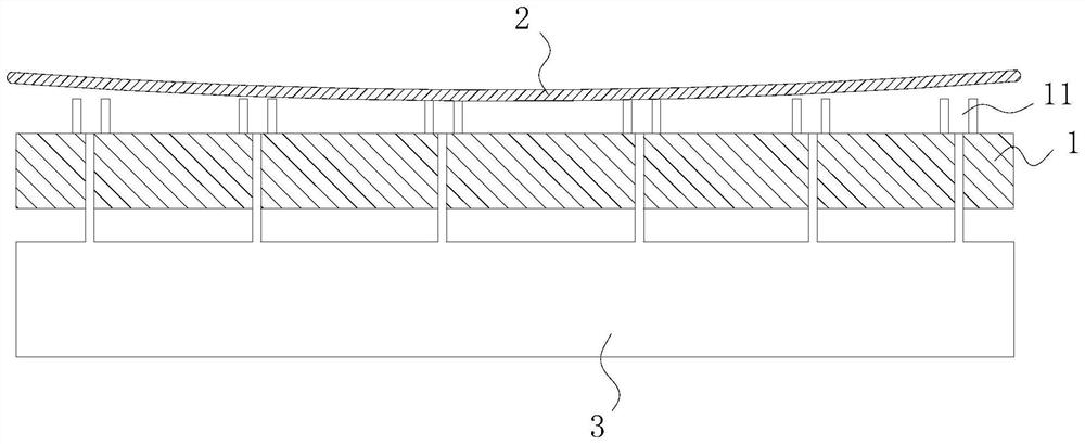 Adsorption method of warped wafer and device using the adsorption method