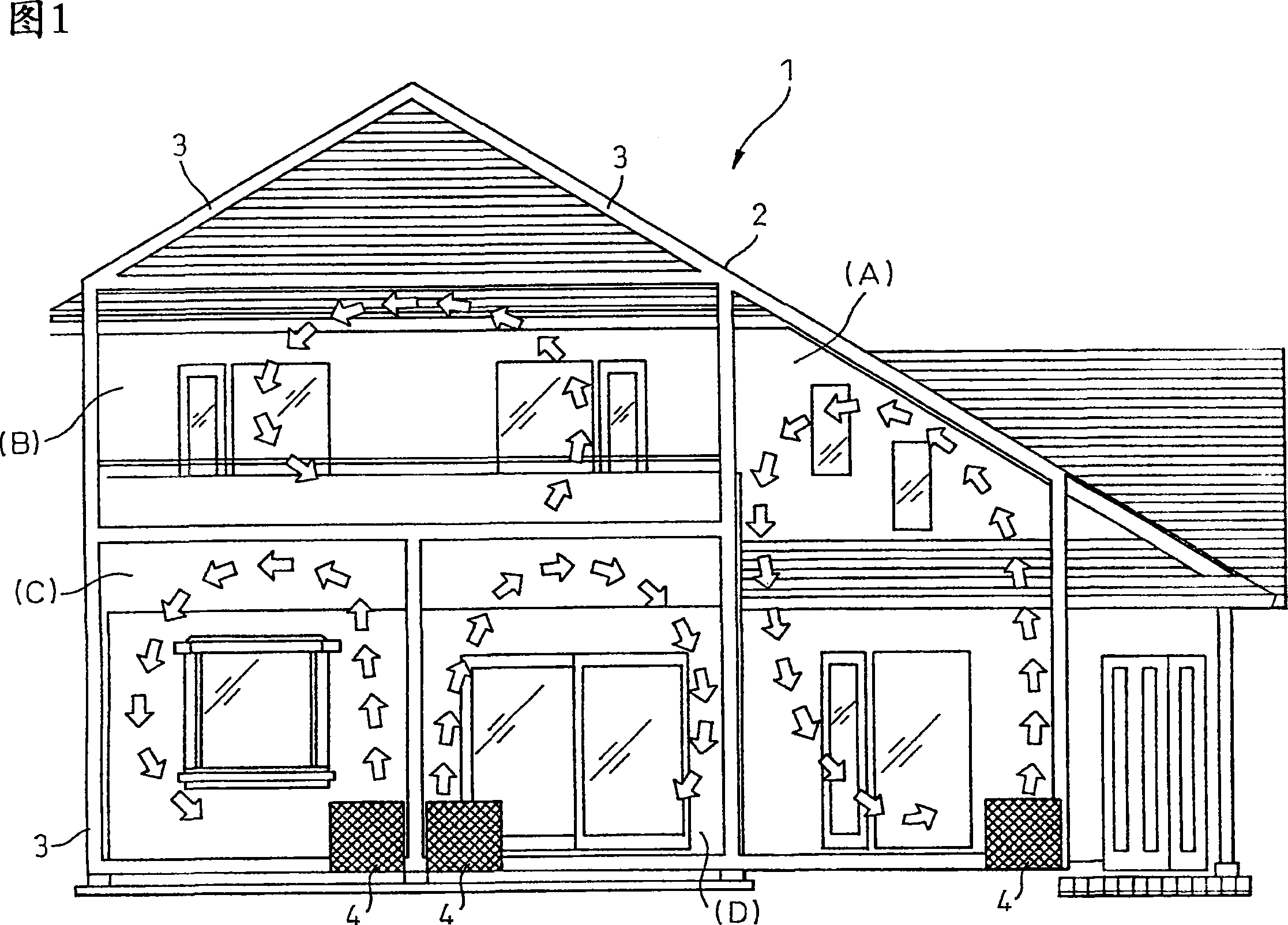Method of constructing steel house for uniformizing hot environment therein