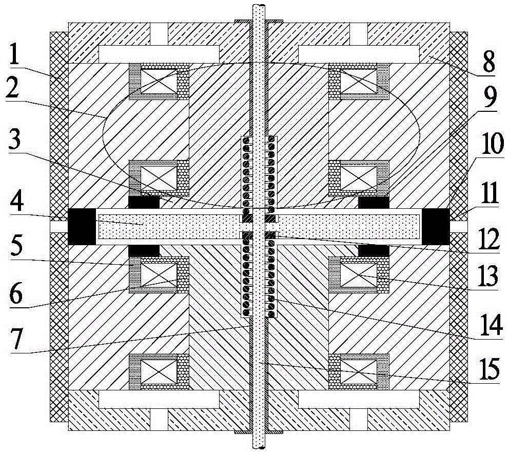 Multi-permanent magnet and radial multi-coil combined high-speed bidirectional electromagnet