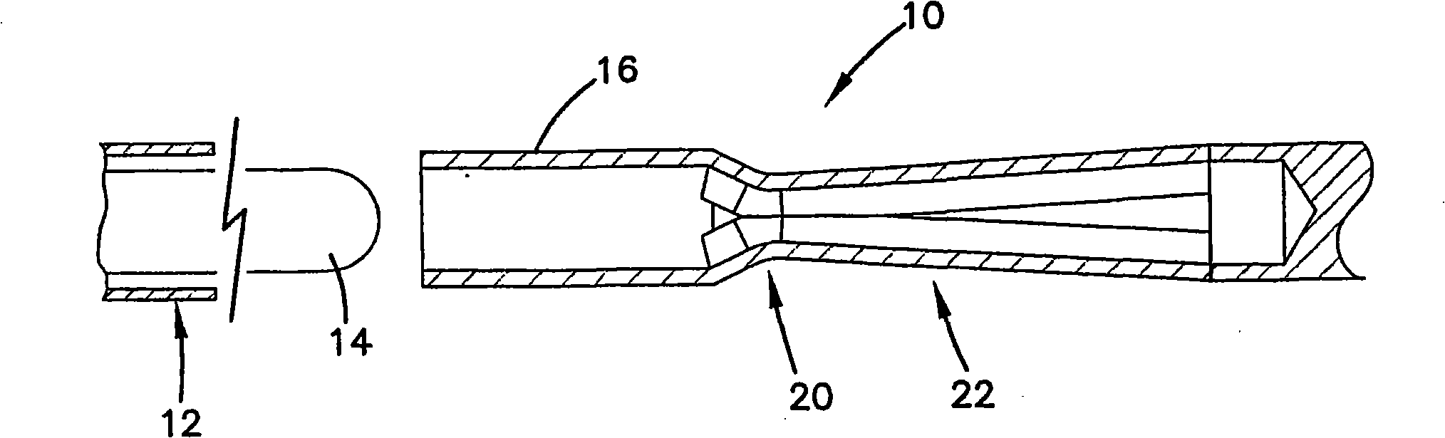 Crimped center conductor