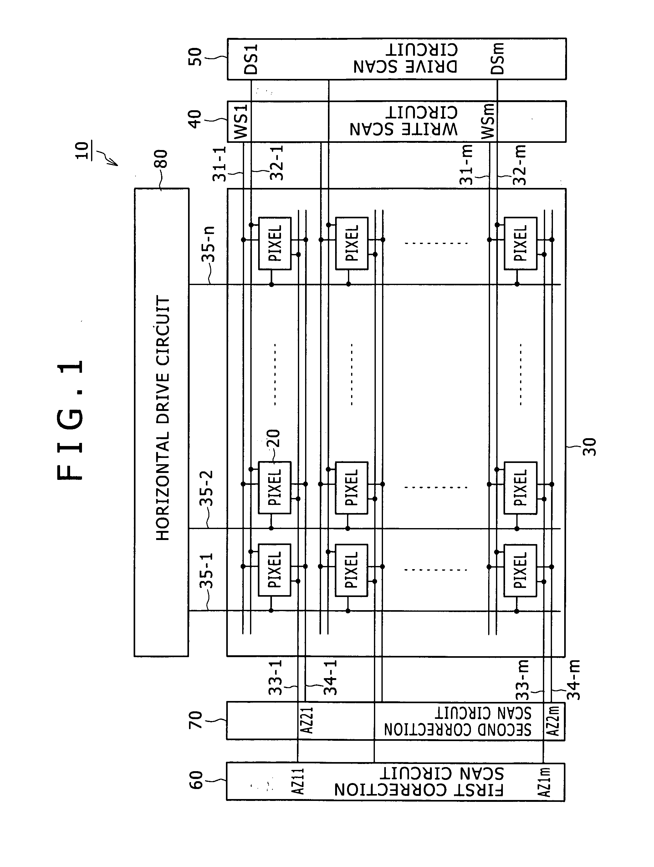 Display Device, Electro-Optical Element Driving Method and Electronic Equipment