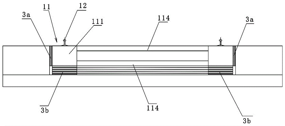 A rubber cushion light track structure with vibration and noise reduction functions