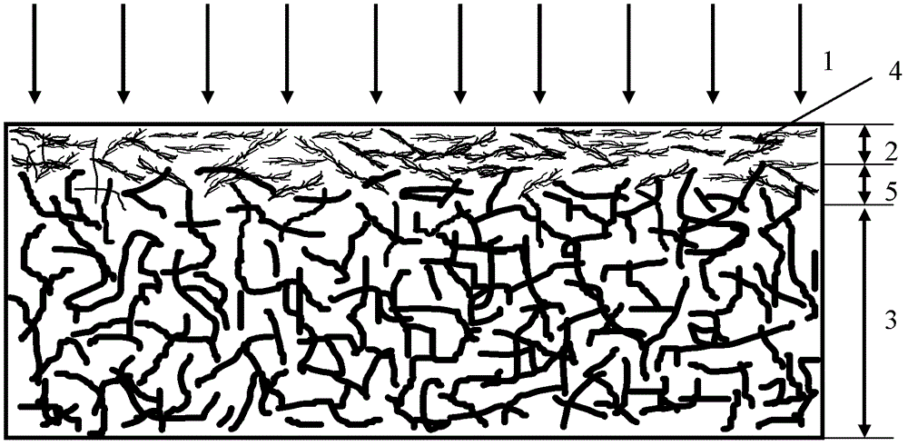 Self-cleaning type air filtering material and preparation method thereof