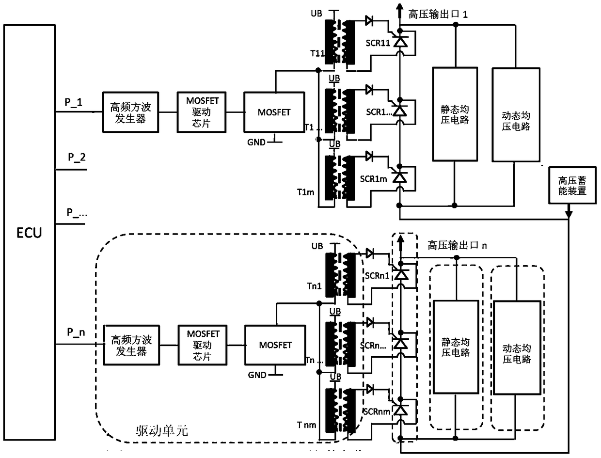 High voltage shunt circuit for ignition system