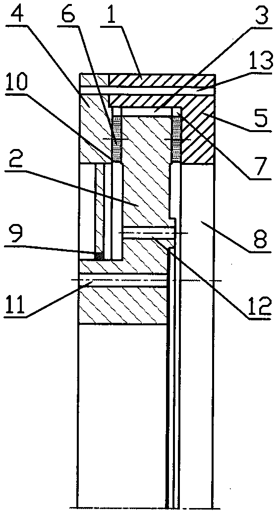 Three-directional composite self-lubricating sliding bearing for main shaft of wind turbine set