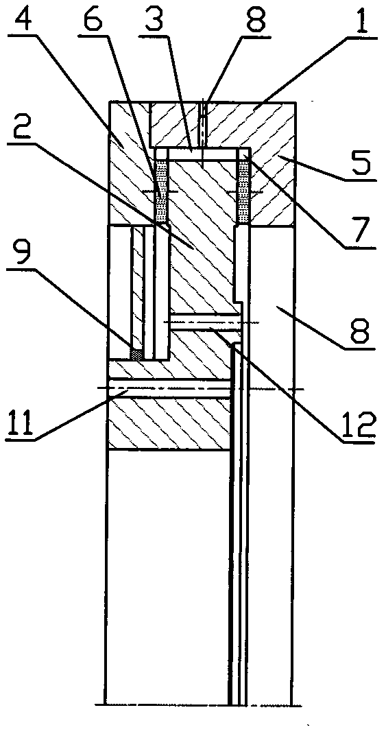 Three-directional composite self-lubricating sliding bearing for main shaft of wind turbine set