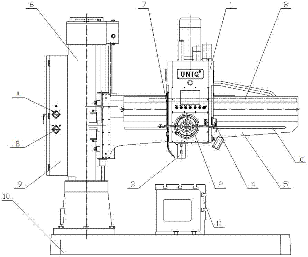 A Digital Radial Drilling Machine