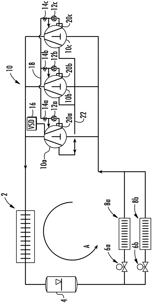 Make-up oil in refrigeration circuits