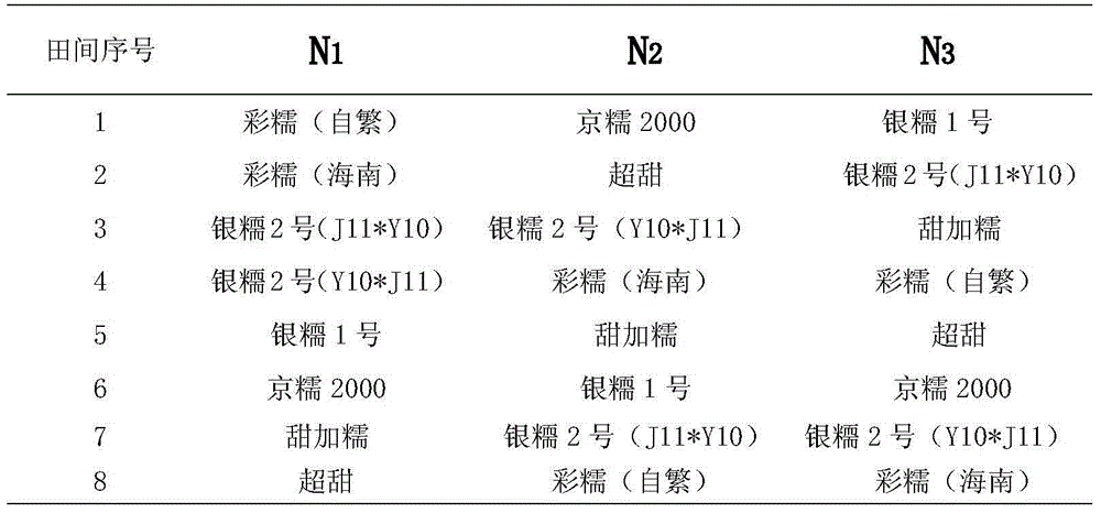 Density test method for new corn variety breeding