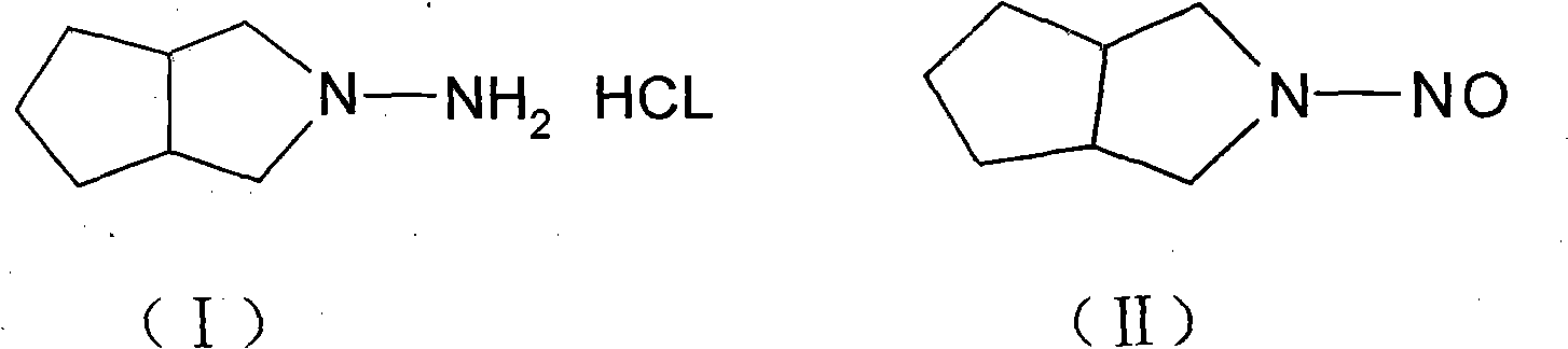 Synthetic method of N-amino-3-azabicyclo[3,3,0]octane hydrochloride