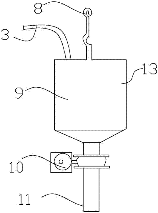 Concrete stirring station metering device