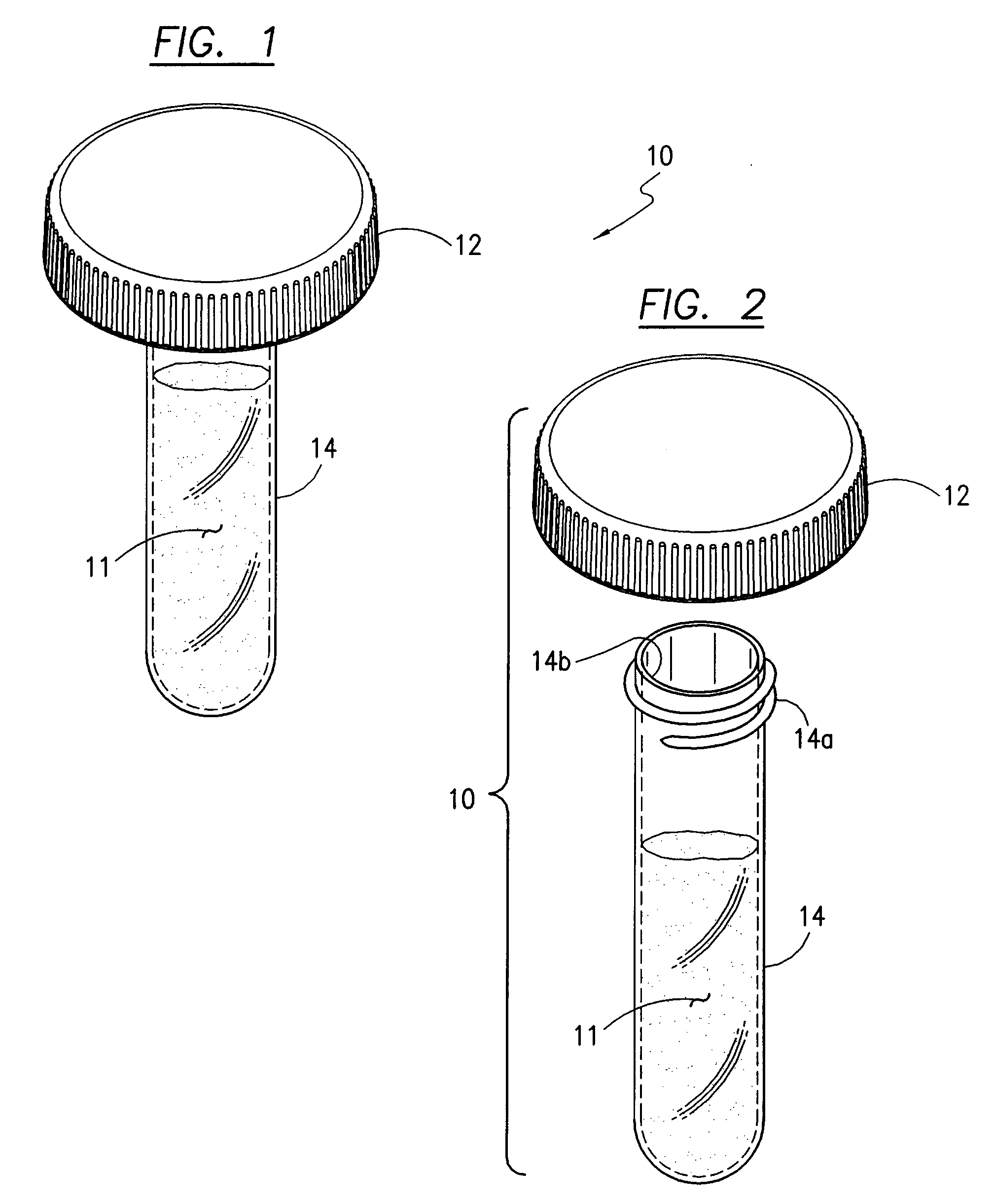 Inner container attachable to primary container cap