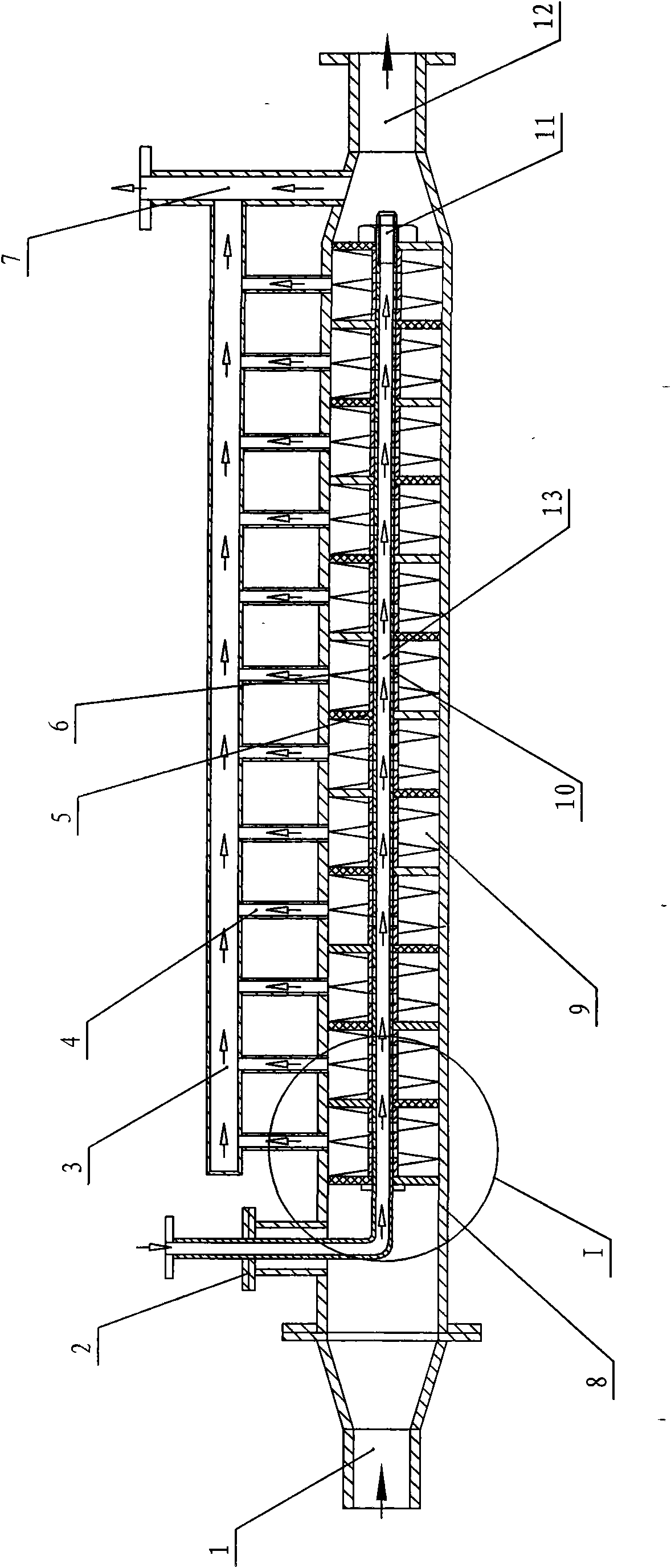 Extraction multi-chamber mixer used in antibiotic production