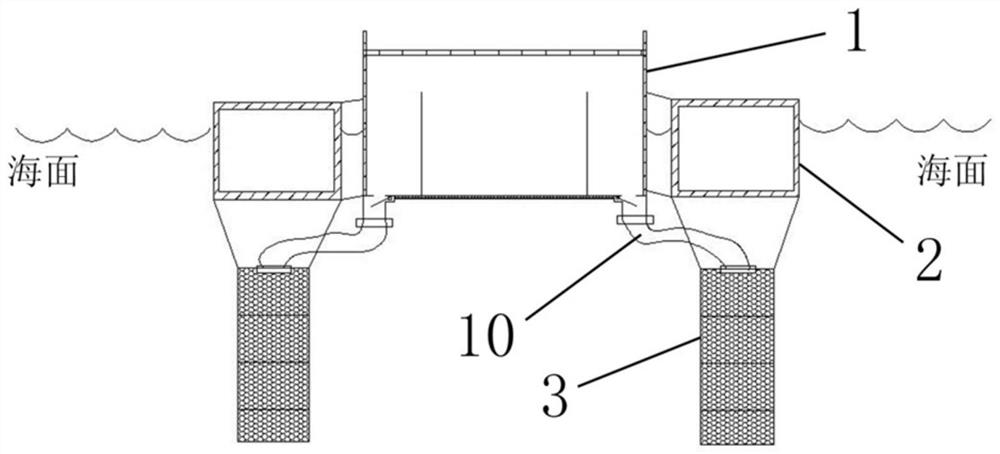 A wave-driven shellfish automatic feeding culture device and culture method