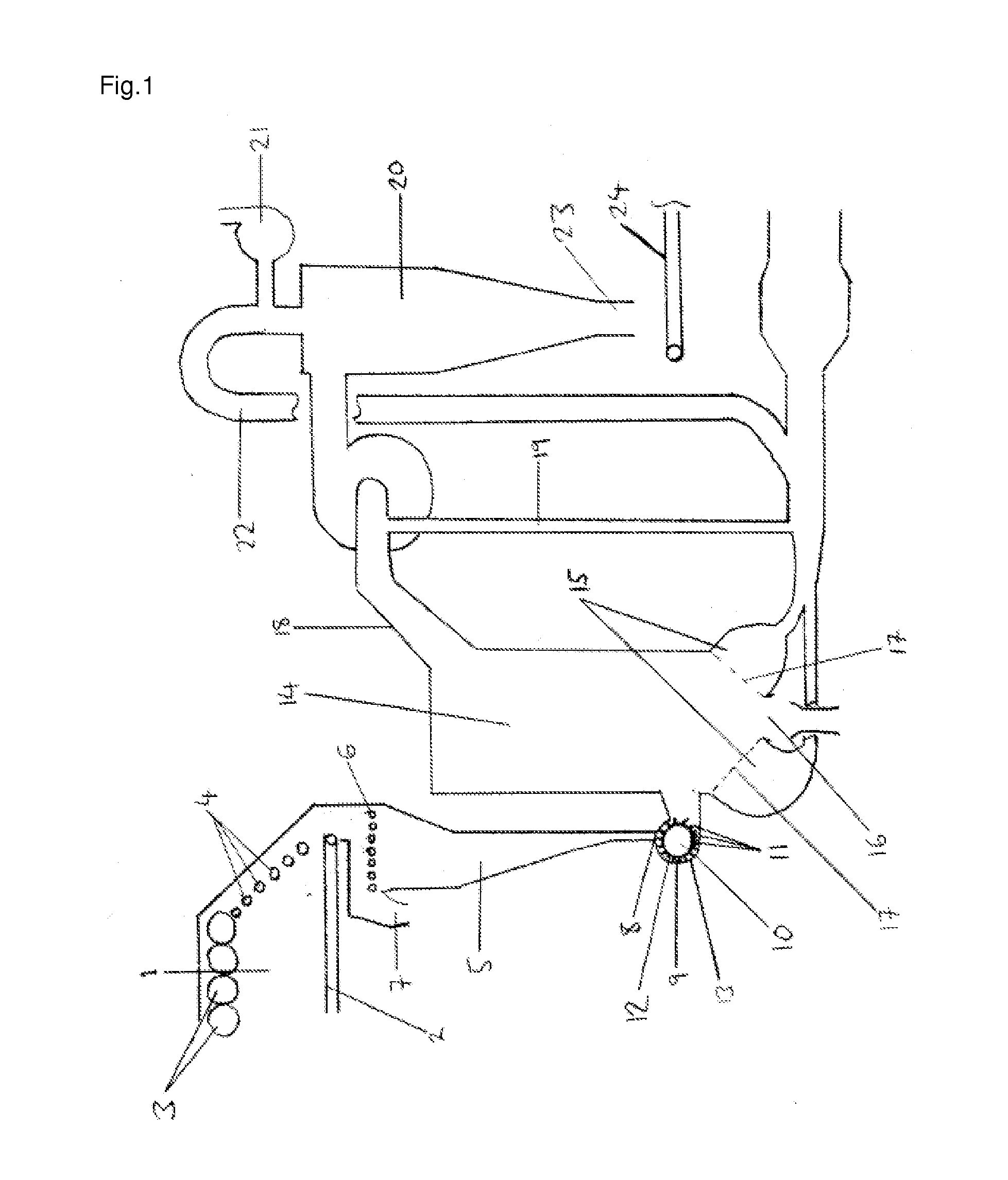 Method for manufacturing a mineral fiber-containing element and element produced by that method