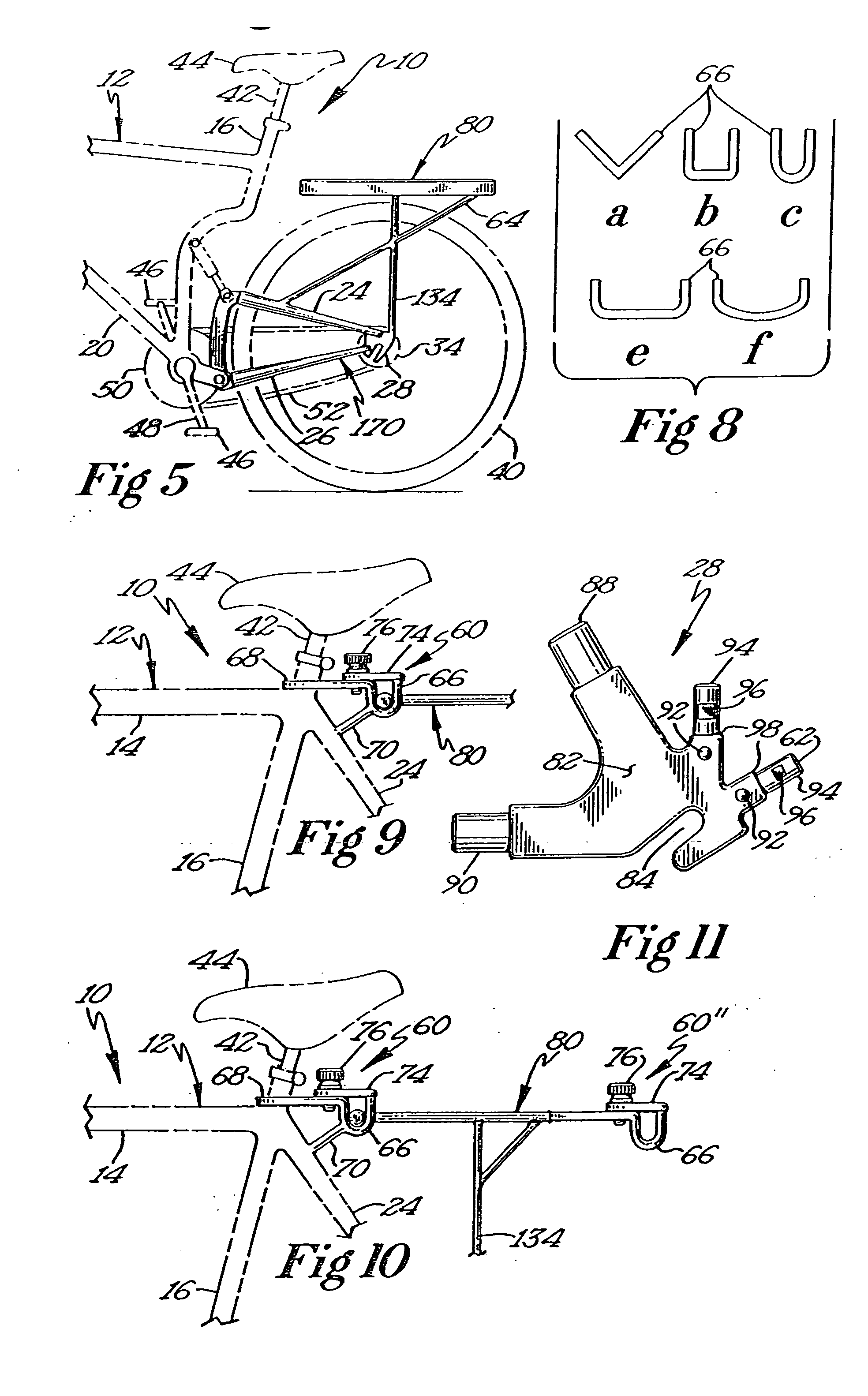Attachment system for bicycle accessories