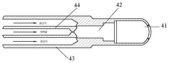 A high-pressure internal mixing atomization injection vegetable oil or bio-oil combustion system and method for an industrial furnace