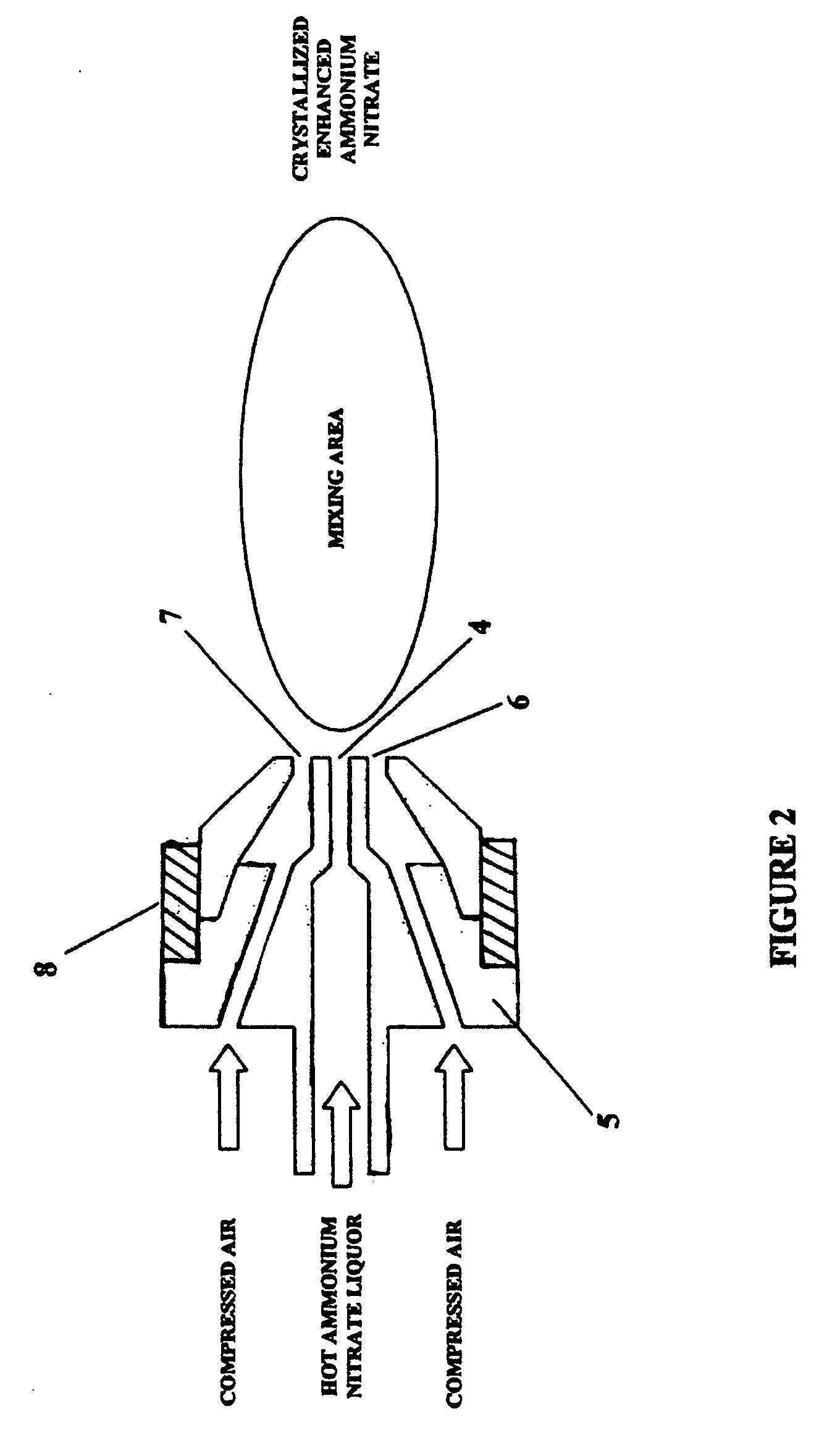 Ammonium nitrate crystals, ammonium nitrate blasting agent and method of production