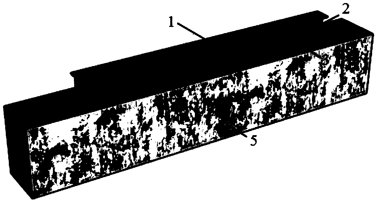 Slidable connection node of wallboard and H-shaped steel beam and construction method of node