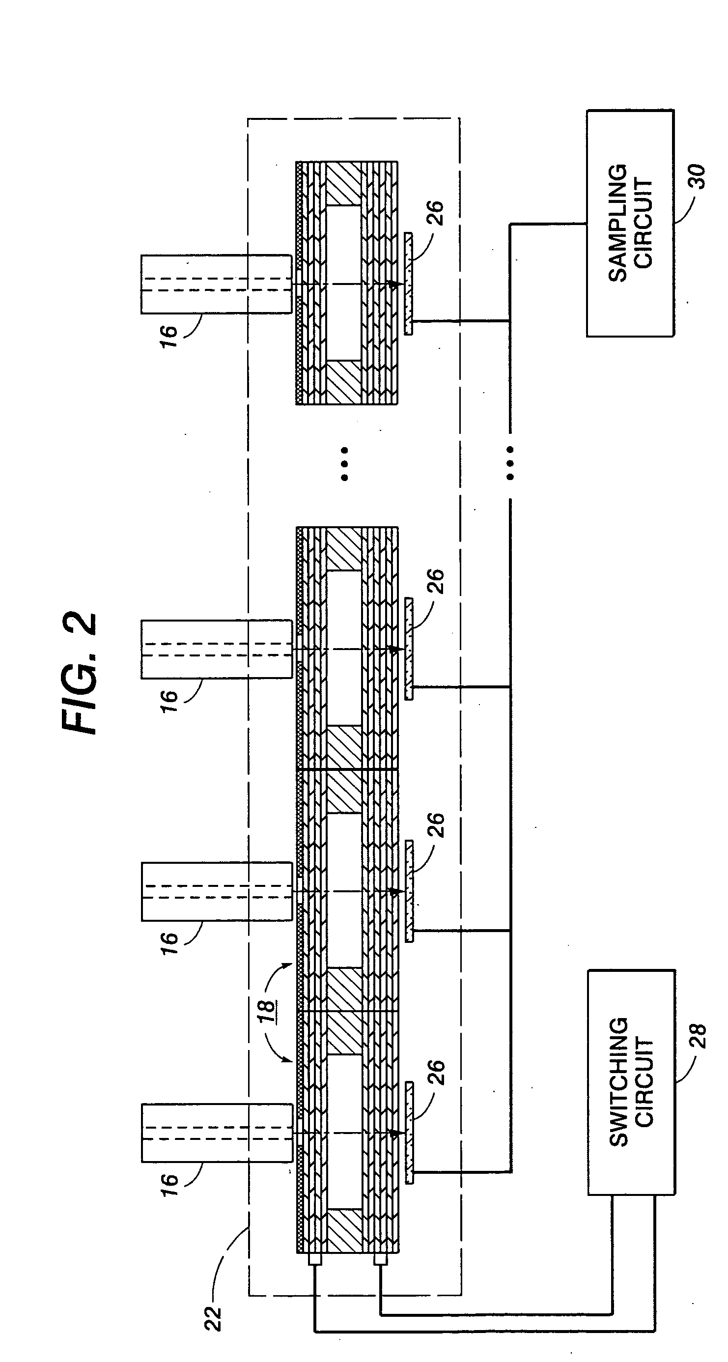 Full width array mechanically tunable spectrophotometer