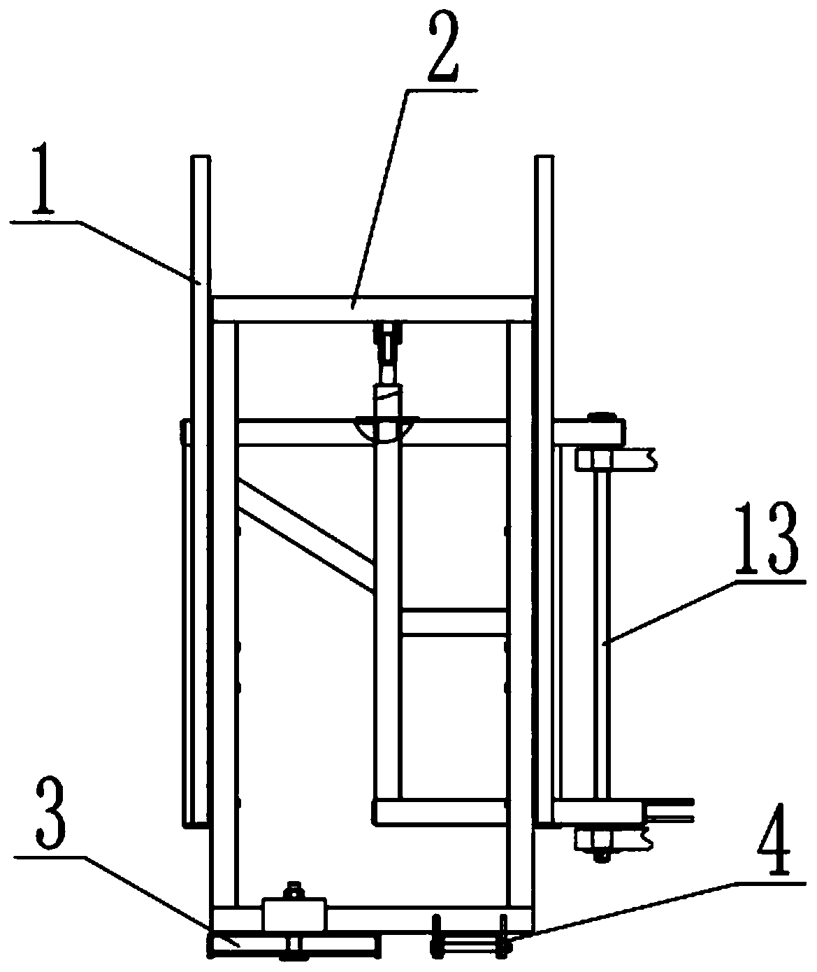 Unloading device of combine harvester