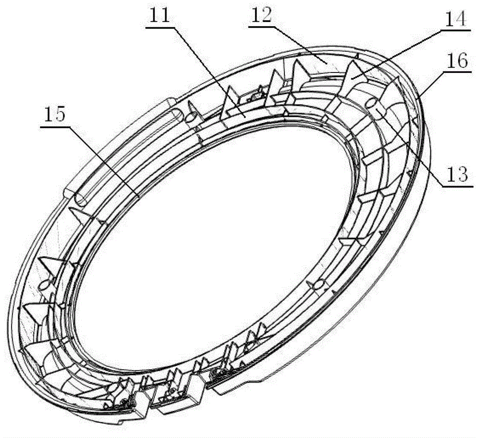 Door of front-loading washer and assembly method thereof